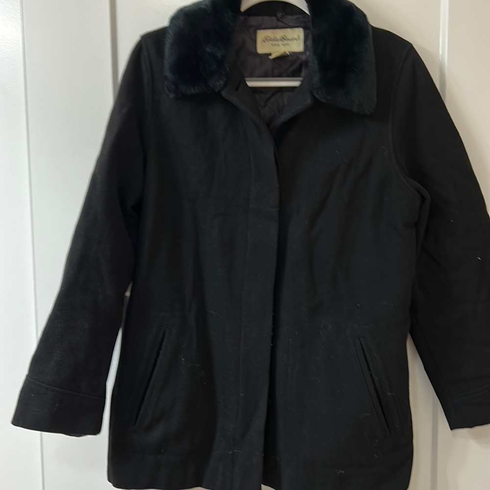 Women’s Eddie Bauer wool jacket.
